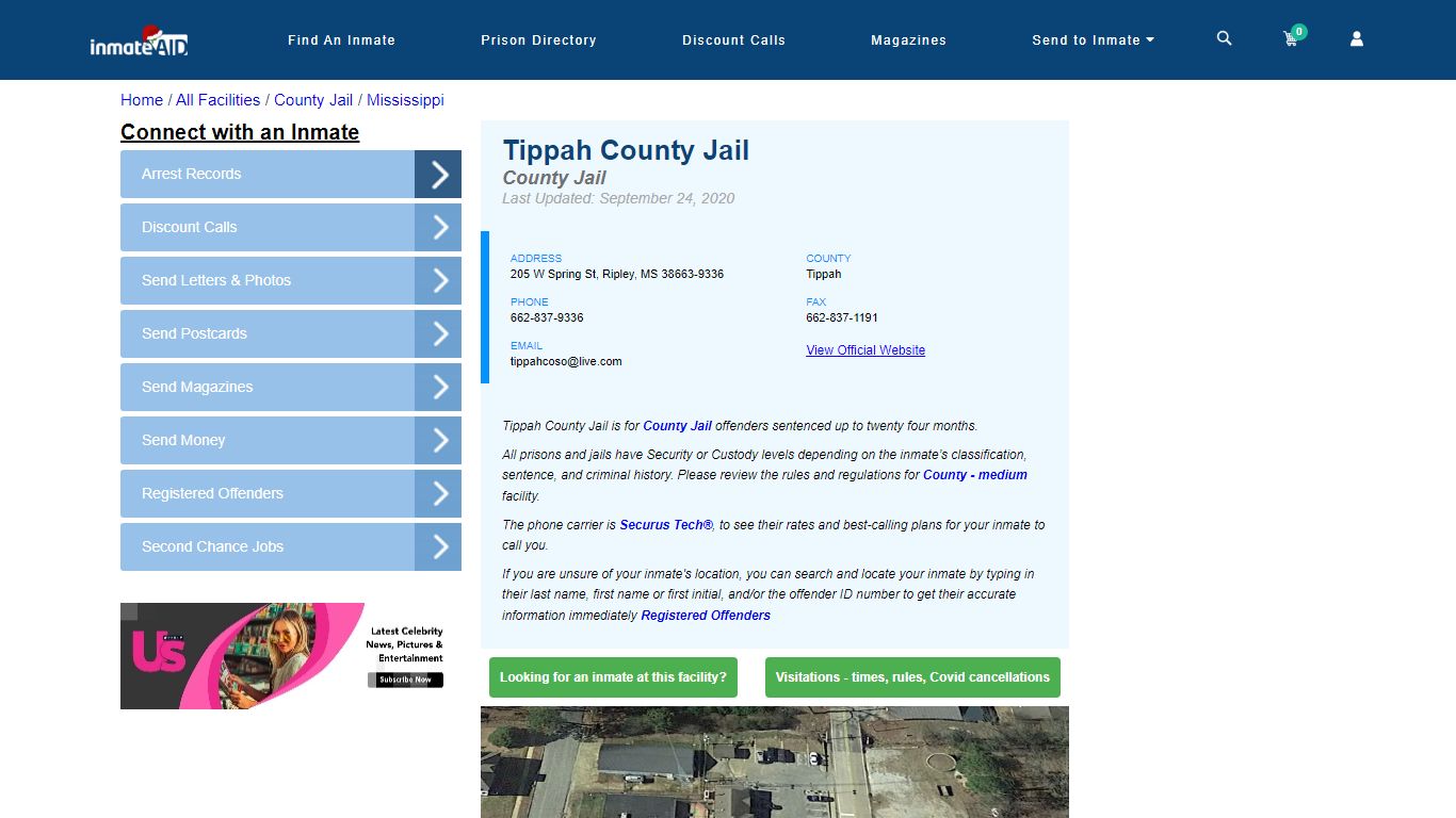 Tippah County Jail - Inmate Locator - Ripley, MS